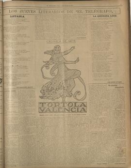 ‘Los Jueves Literarios de El Telégrafo' 28 de octubre 1915