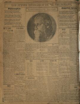 ‘Los Jueves Literarios de El Telégrafo' 30 de diciembre 1920