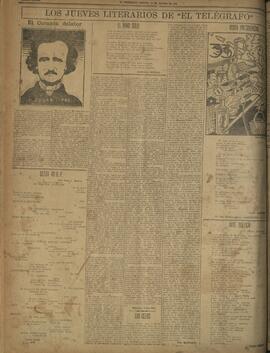 ‘Los Jueves Literarios de El Telégrafo' 18 de agosto 1921