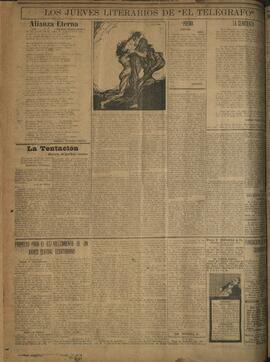 ‘Los Jueves Literarios de El Telégrafo' 25 de agosto 1921