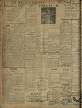 ‘Los Jueves Literarios de El Telégrafo' 6 de octubre 1921