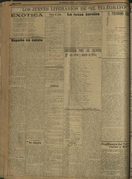 ‘Los Jueves Literarios de El Telégrafo' 3 de noviembre  1921