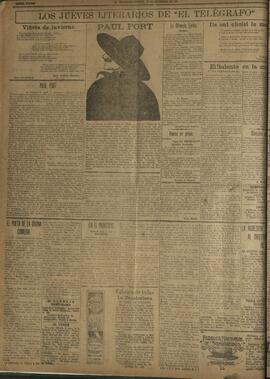 ‘Los Jueves Literarios de El Telégrafo' 15 de septiembre 1921