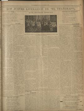‘Los Jueves Literarios de El Telégrafo' 14 de octubre 1915
