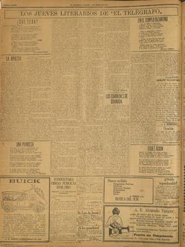 ‘Los Jueves Literarios de El Telégrafo' 8 de enero 1920