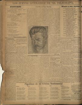 ‘Los Jueves Literarios de El Telégrafo' 3 de octubre  1918