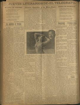 ‘Los Jueves Literarios de El Telégrafo' 29 de noviembre 1923