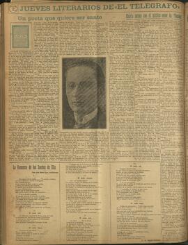 ‘Los Jueves Literarios de El Telégrafo' 6 de diciembre 1923