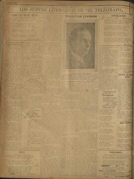 ‘Los Jueves Literarios de El Telégrafo' 10 de abril de 1919