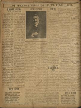 ‘Los Jueves Literarios de El Telégrafo' 26 de junio de 1919