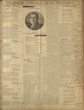 ‘Los Jueves Literarios de El Telégrafo'  10 de febrero 1916