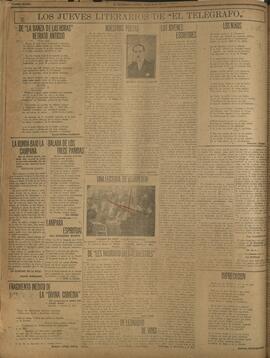 ‘Los Jueves Literarios de El Telégrafo' 22 de mayo de 1919