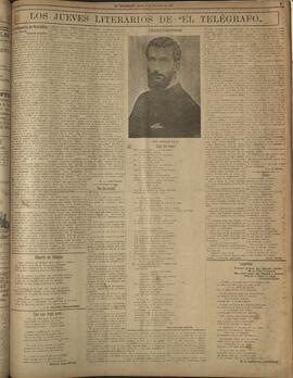 ‘Los Jueves Literarios de El Telégrafo' 9 de diciembre 1915