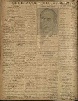‘Los Jueves Literarios de El Telégrafo' 3 de abril de 1919