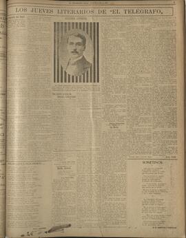 ‘Los Jueves Literarios de El Telégrafo' 18 de noviembre 1915