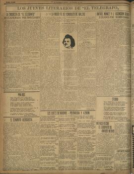 ‘Los Jueves Literarios de El Telégrafo' 5 de febrero 1920