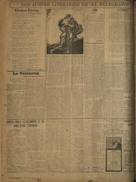 ‘Los Jueves Literarios de El Telégrafo' 25 de agosto 1921